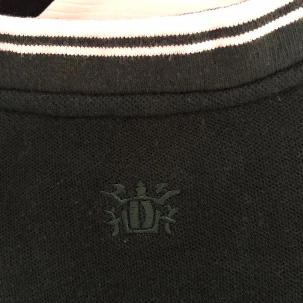 Dunbrooke Vintage Cotton Golf Vest Irish Shamrock Applique Size S